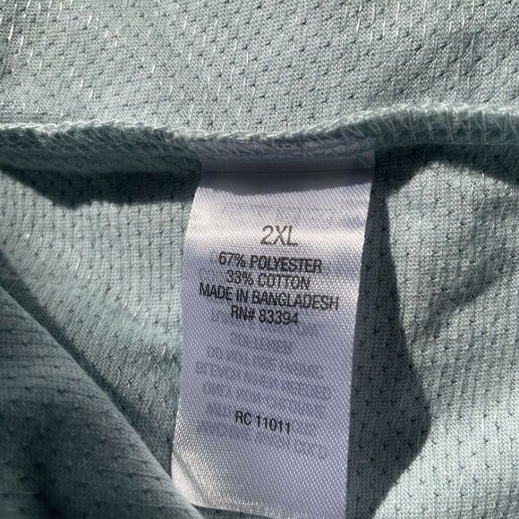 RIDGECUT Toughwear Mens 2XL Performance Shirt Blue Wicking Crew Short Sleeve Tee - Picture 5 of 5